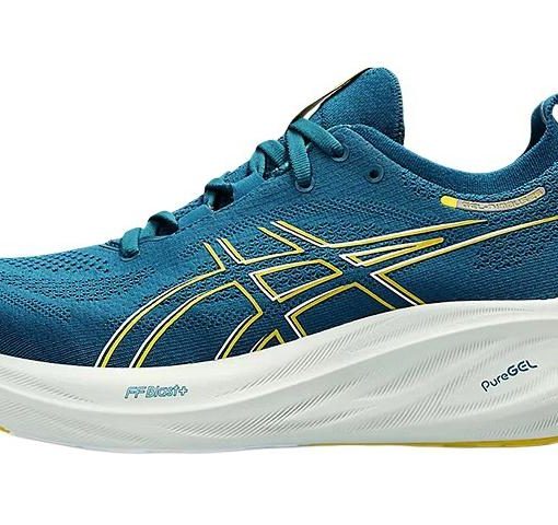 아식스 젤 NIMBUS 26 로우탑 캐주얼 러닝 신발 남성 블루