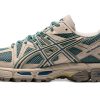 ASICS 젤 Kahana 8 내마모성 로우탑 트레일 러닝 러닝 신발 여성 그린 그레이