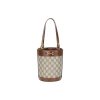 구찌 홀스빗 1955 캔버스+가죽 버킷 백, 숄더 백 S 여성 에보니 & 브라운 L14*W14*H19cm