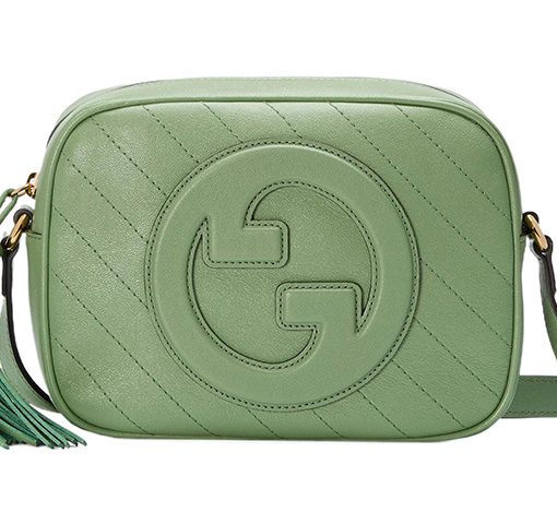 구찌 블론디 스몰 숄더백 그린 레더 L21*W5*H15.5cm
