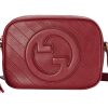 구찌 블론디 스몰 숄더백 레드 레더 L21*W5*H15.5cm
