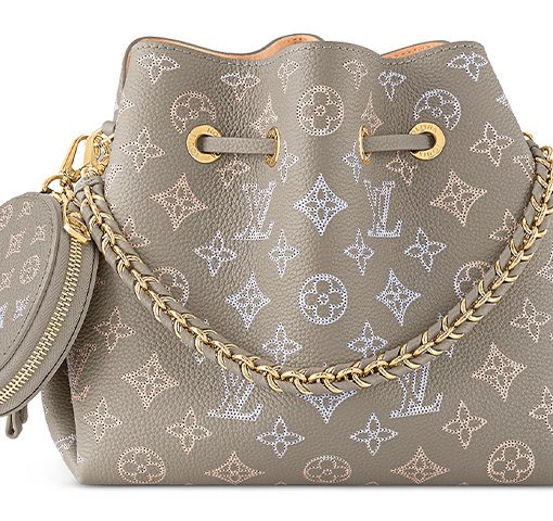 LOUIS VUITTON 벨라 소가죽 문라이트 여신 버킷 백, 크로스백, 숄더 백 레귤러 여성 그레이 그린 L22*W14*H19cm