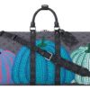 LOUIS VUITTON 야요이 쿠사마, Joint Fund 키폴 코팅 캔버스 가방 레귤러 남성 그레이 L58*W27*H31cm