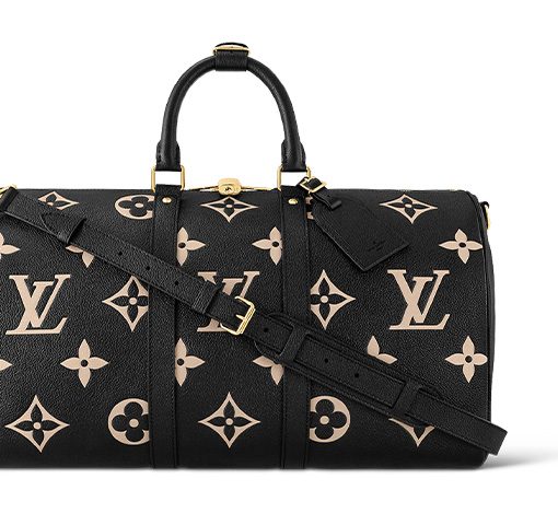 LOUIS VUITTON 키폴 모노그램 Empreinte 가죽 크로스바디백 핸드백, 여행 백 남성 블랙 L45*W20*H27cm