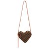 LOUIS VUITTON 캔버스+가죽 트림 숄더 백, 크로스 백 레귤러 여성 브라운 L22*W6*H16cm