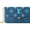 LOUIS VUITTON 포셰트 Félicie 소가죽 3 in 1 크로스백, 숄더 백 여성 다크 블루 L21*W3*H12cm
