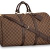 LOUIS VUITTON 키폴 코팅 캔버스 및 소가죽 트림 여행 백, <브랜드_1>e 어깨 크로스백, 핸드백 여성 브라운 L55*W26*H31cm