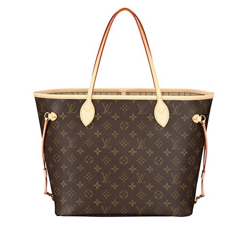 LOUIS VUITTON NEVERFULL 소가죽 콤보 백, 토트 가방, 쇼핑백, 핸드백 M 여성 브라운 L31*W14*H28cm